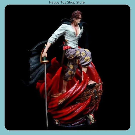 Figura Shanks Pelo Rojo - One Piece | Estatua GK 36cm