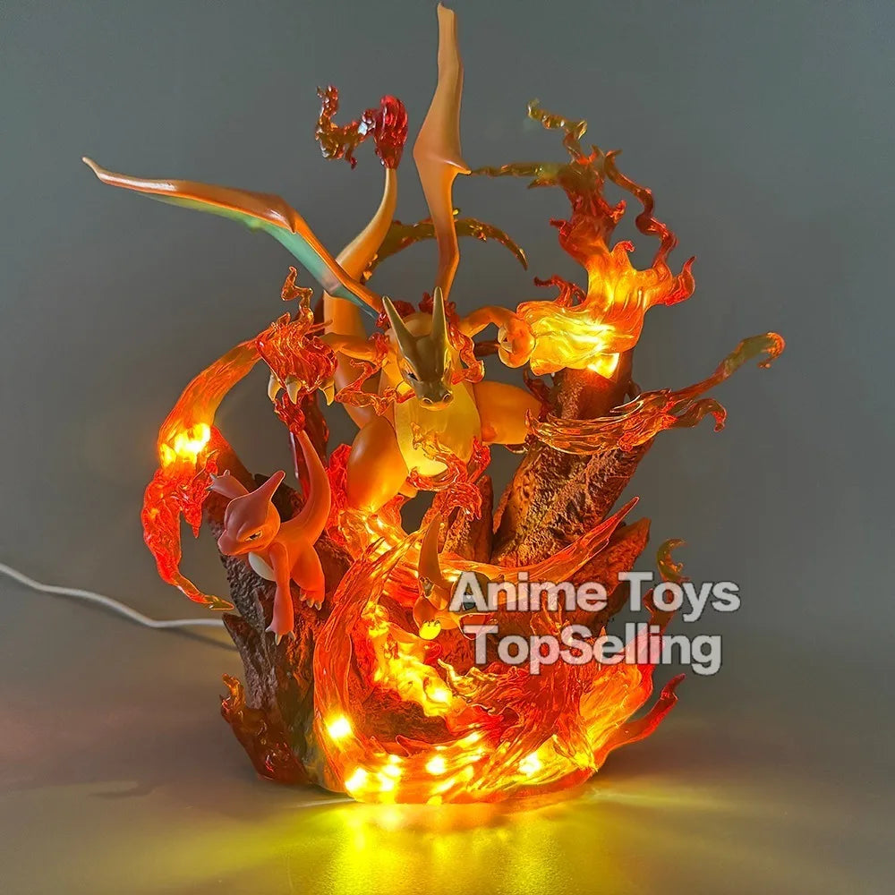Figura Charizard - Pokémon | Diorama Línea Evolutiva 30cm