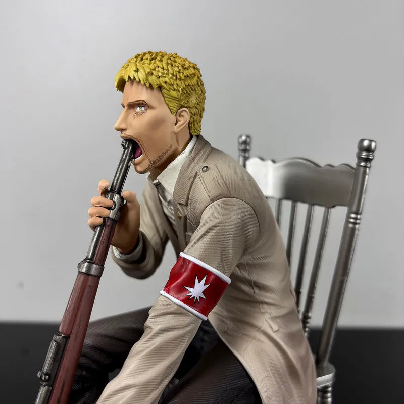 Figura Reiner Braun Sentado - Attack on Titan | Estatua PVC 20cm