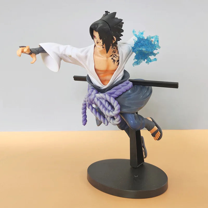 Figuras de acción de Naruto Sasuke, juguetes de 20CM, colección de figuras de PVC de dibujos animados de Uchiha, decoración de escritorio, modelo de muñecas, regalos de cumpleaños