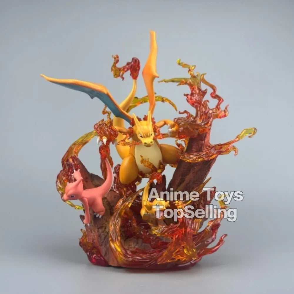 Figura Charizard - Pokémon | Diorama Línea Evolutiva 30cm