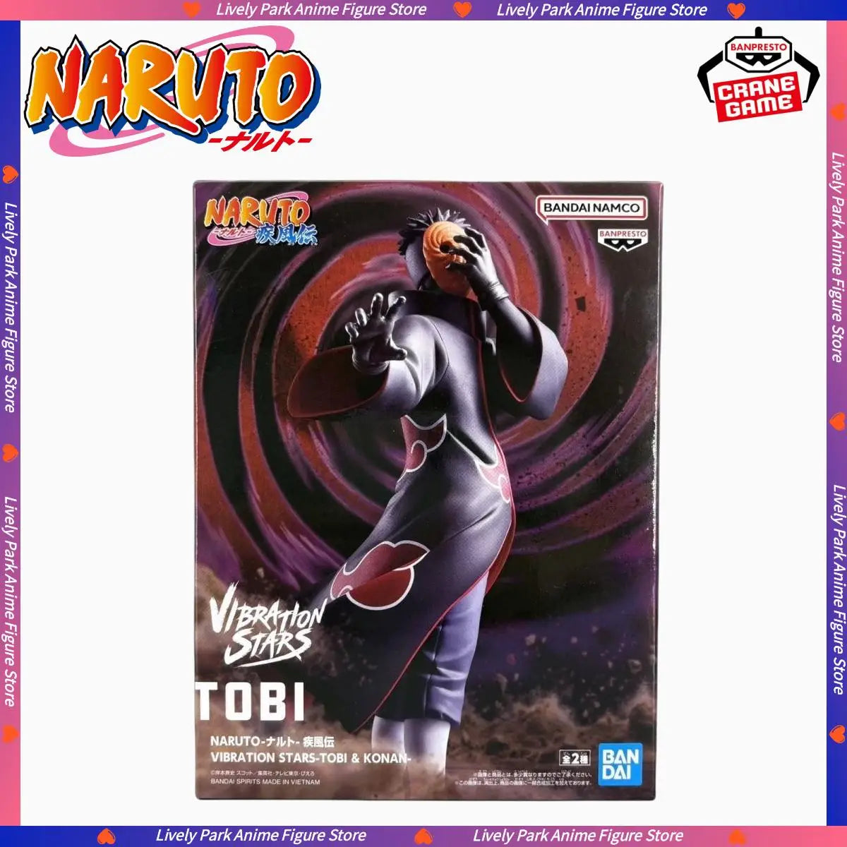 Figura Obito Tobi - Naruto | Banpresto Vibration Stars 17cm