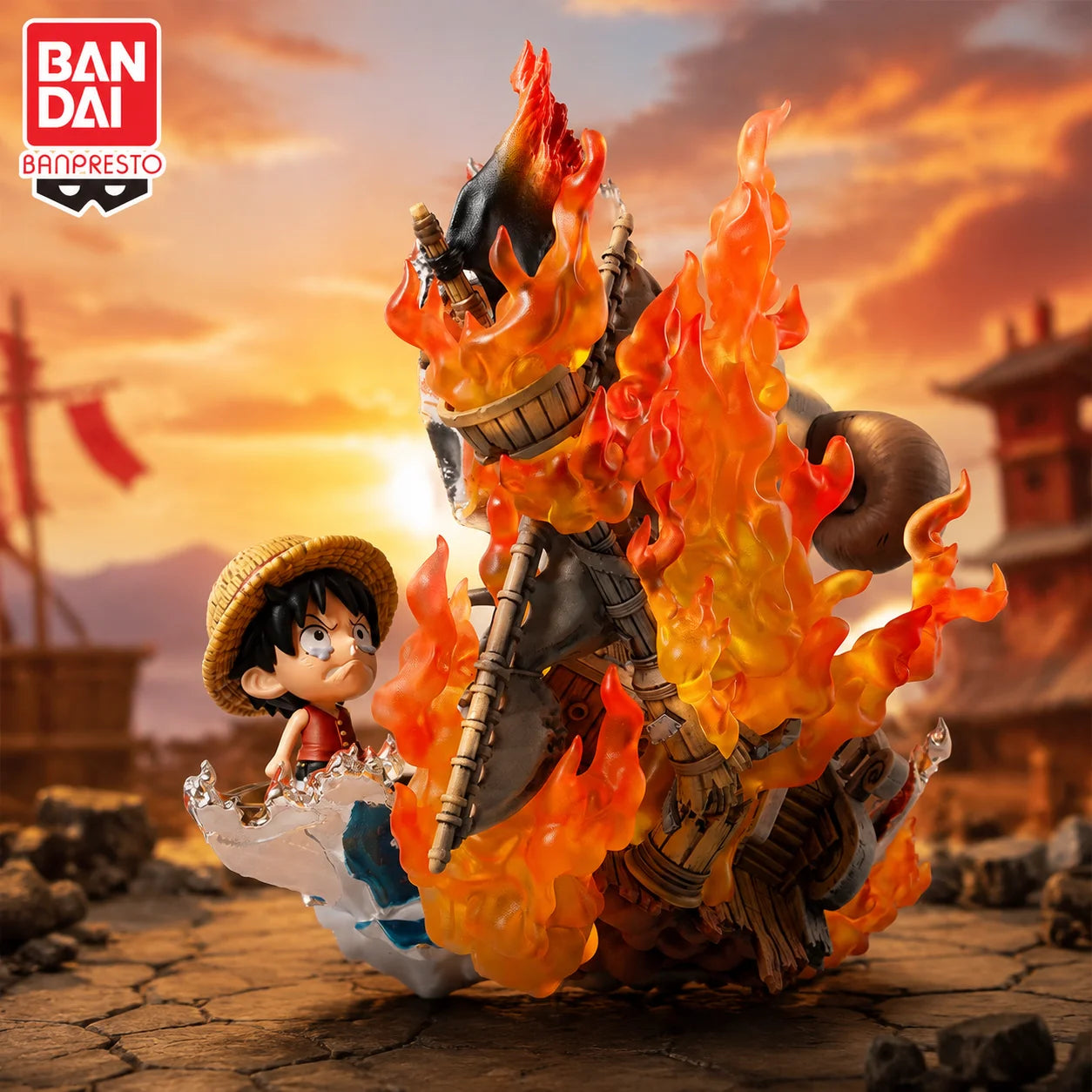 Figura Luffy Niño (Diorama Barco) - One Piece | Banpresto 10cm