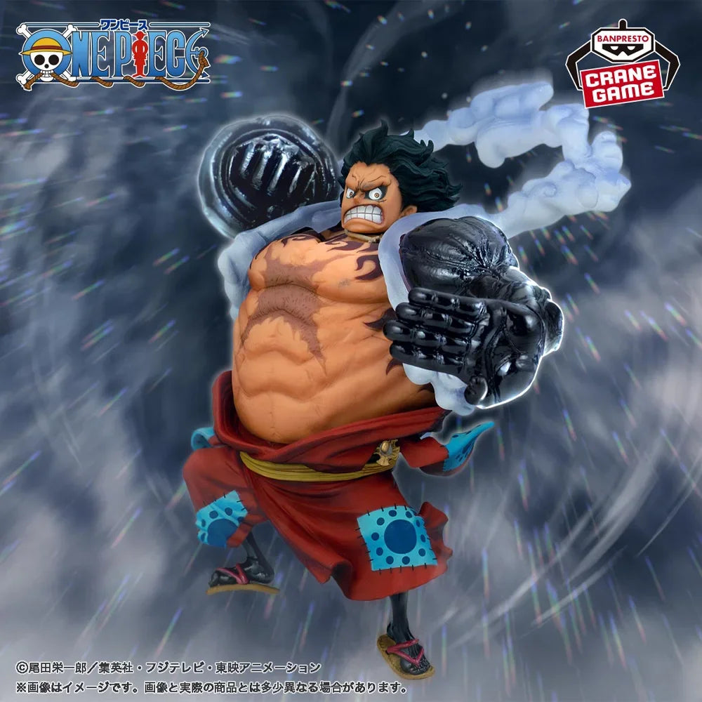 Original en Stock Banpresto Koa rey del artista equipo especial de una pieza cuarto mono D Luffy figura modelo juguetes en caja regalo genuino