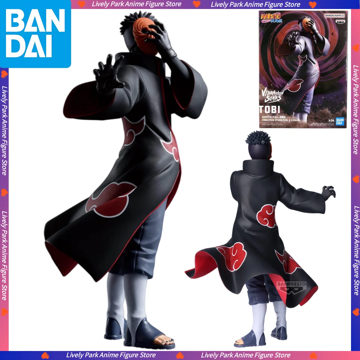 Figura Obito Tobi - Naruto | Banpresto Vibration Stars 17cm