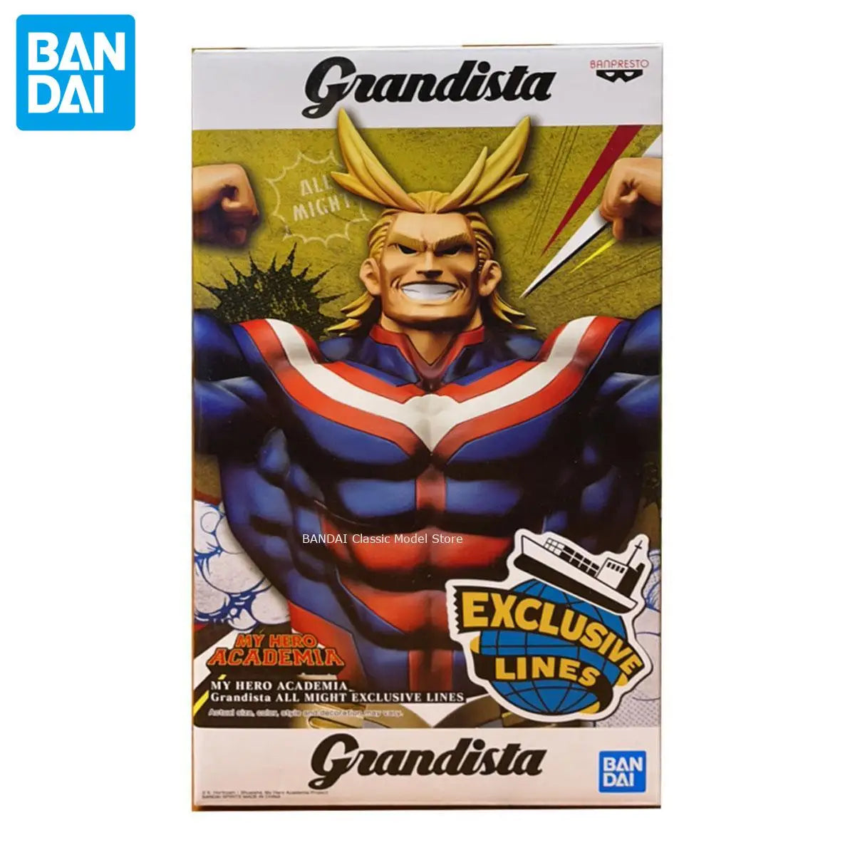 Figura All Might - My Hero Academia | Banpresto Grandista 28cm