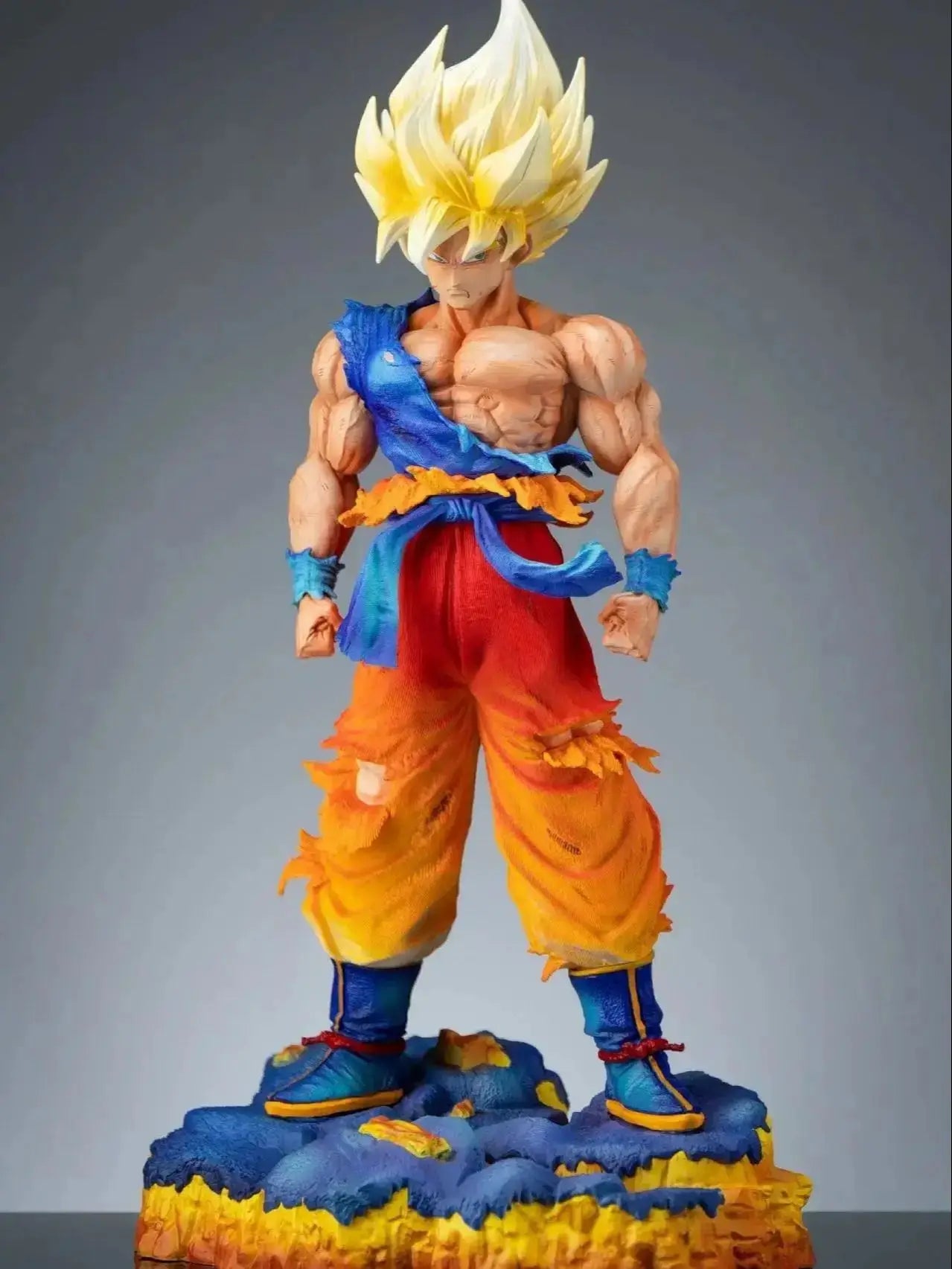 Figura Son Goku - Dragon Ball Z | JT Studio Estatua Batalla Color Especial