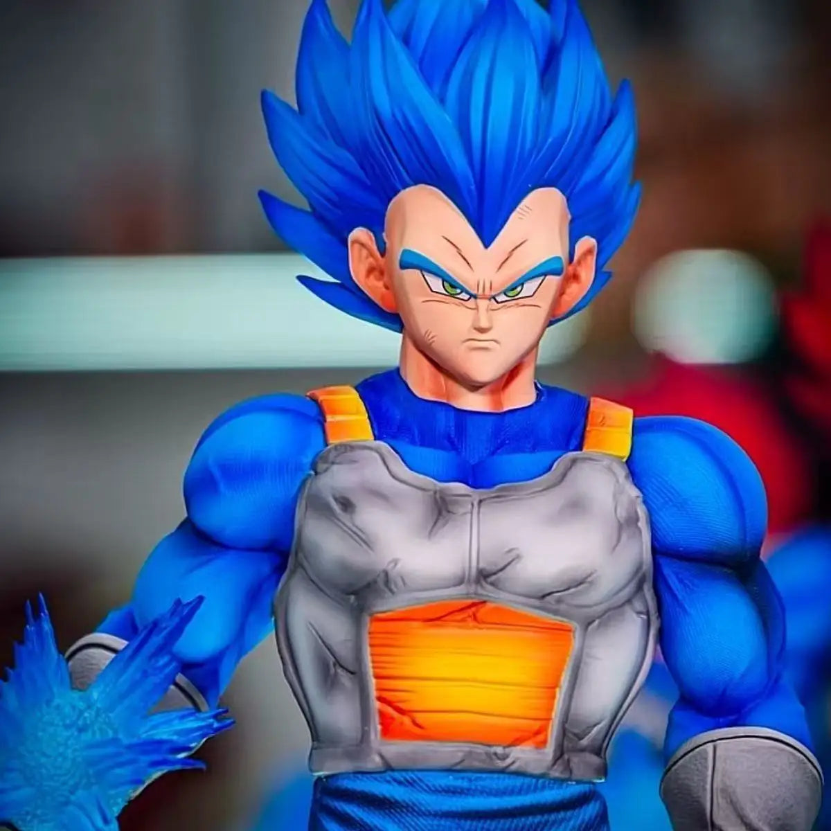 Figura Son Goku SSG y Vegeta SSGSS - Dragon Ball Super | JT Studio Base LED