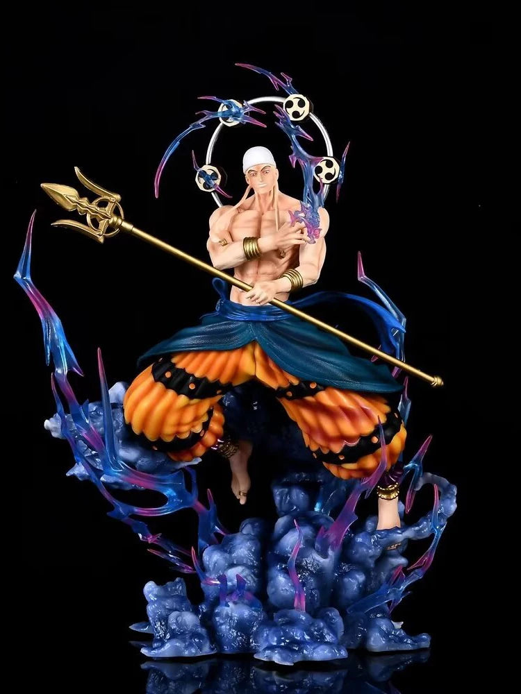 Figura Enel - One Piece | GK con Luz LED y 3 Cabezas Intercambiables