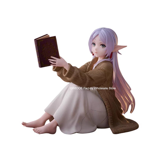 Original TAITO Frieren: Beyond Journey's End 13cm Frieren postura sentada figuras coleccionables modelo Juguetes