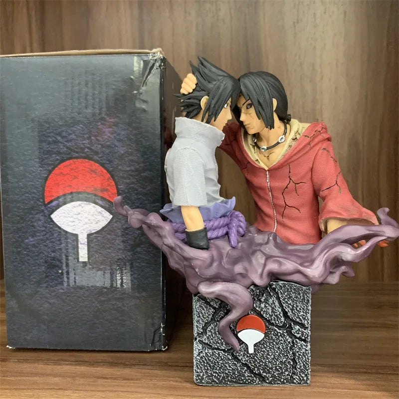 Lover  NARUTO Figure Brotherly Uchiha Sasuke Itachi Anime PVC Action Figure NARUTO Itachi Kakashi Model Toy Gift 17cm