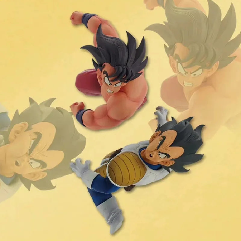 Set Figuras Son Goku Kaioken vs Vegeta - Dragon Ball Z | PVC