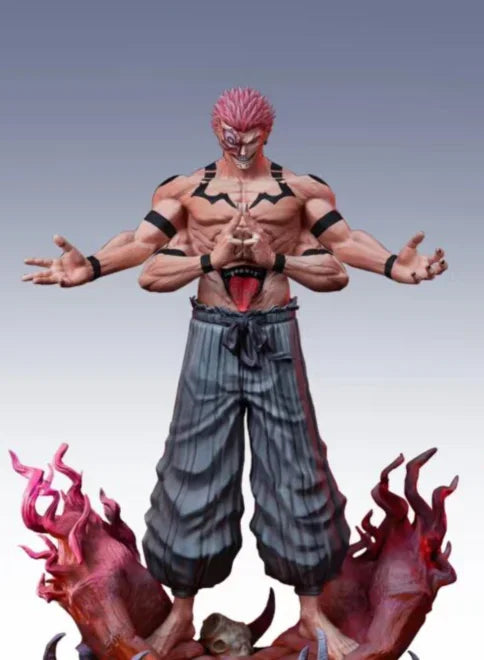 Figura Itadori Yuji y Ryomen Sukuna - Jujutsu Kaisen | Itadori Yuji y Ryomen Sukuna en pose dual 31cm