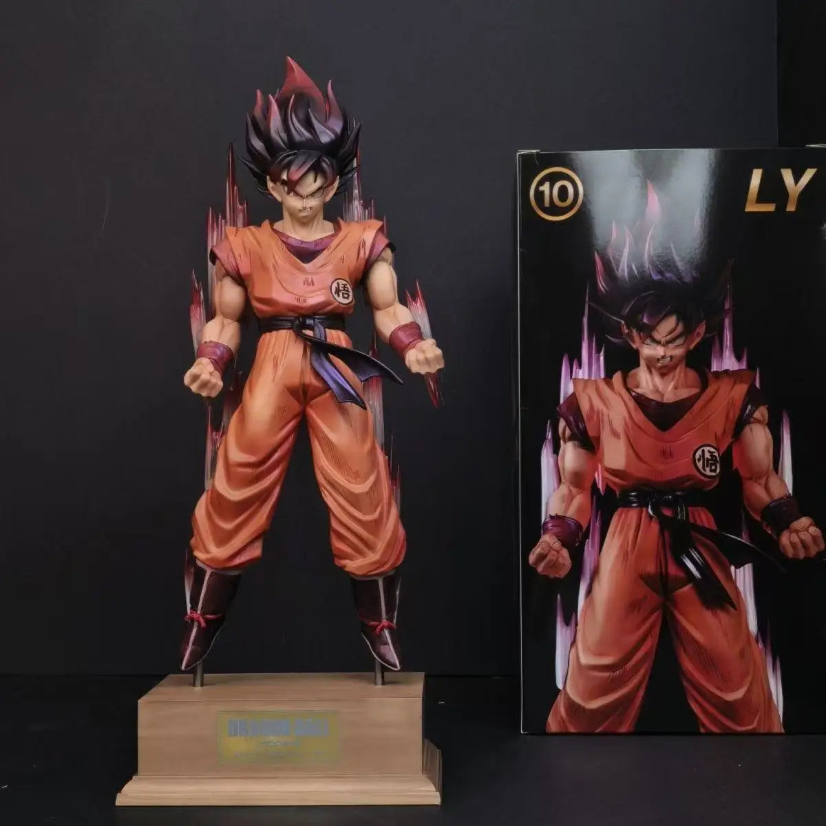 Figura Son Goku Kaioken - Dragon Ball Z | PVC 37cm