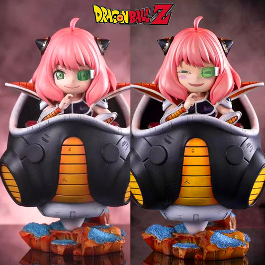 Figura Anya cosplay Freezer - Spy x Family x Dragon Ball | GK 15,5cm