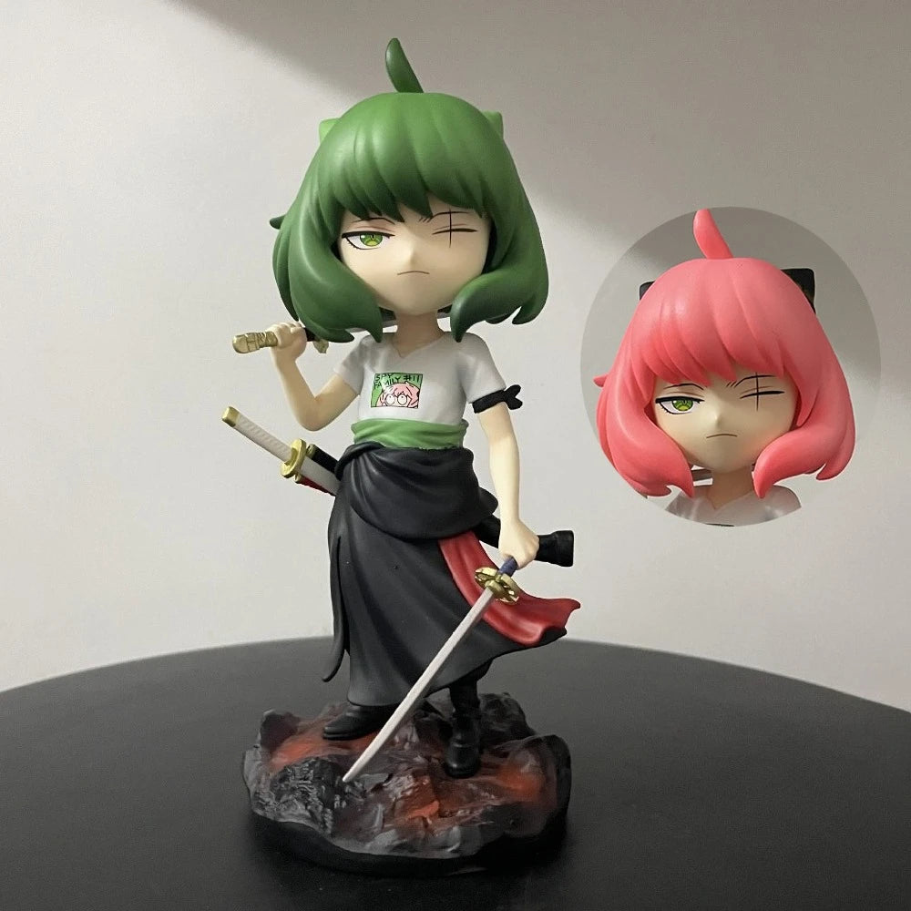 Figura Anya cosplay Zoro - Spy x Family x One Piece | GK 18,5cm