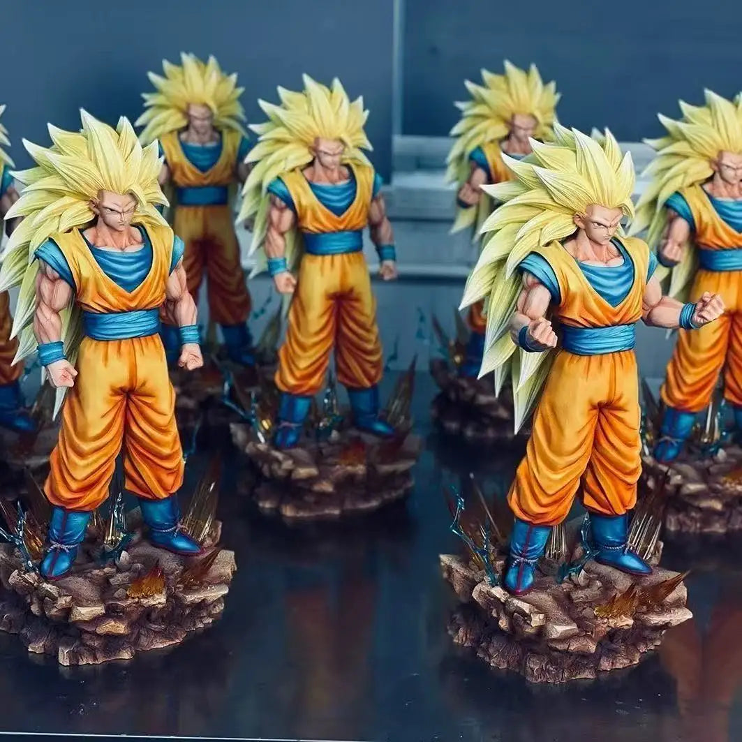 Figura Son Goku SSJ3 - Dragon Ball Z | Base LED Super Saiyan 3 35cm