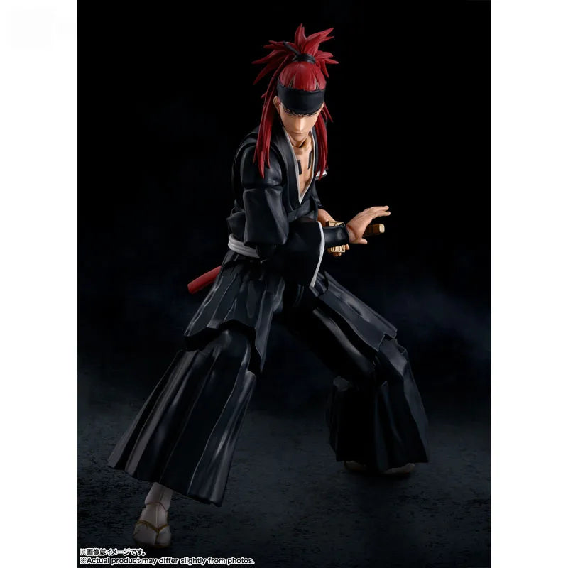 Bandai Original figura Bleach modelo Kit figuras de Anime SHF Abarai Renji colección figura de acción modelo niños juguetes regalos