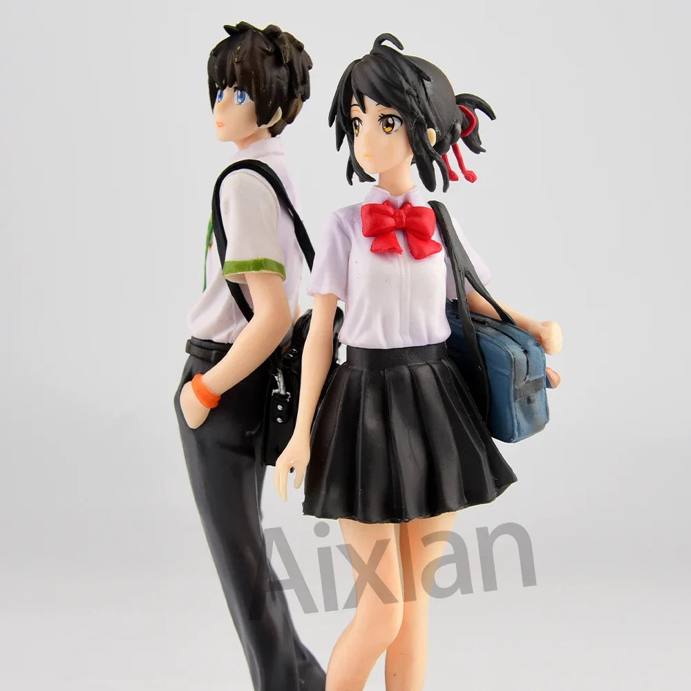 Figuras Your Name y Weathering With You - Makoto Shinkai | Taki, Mitsuha, Hodaka, Hina 20cm