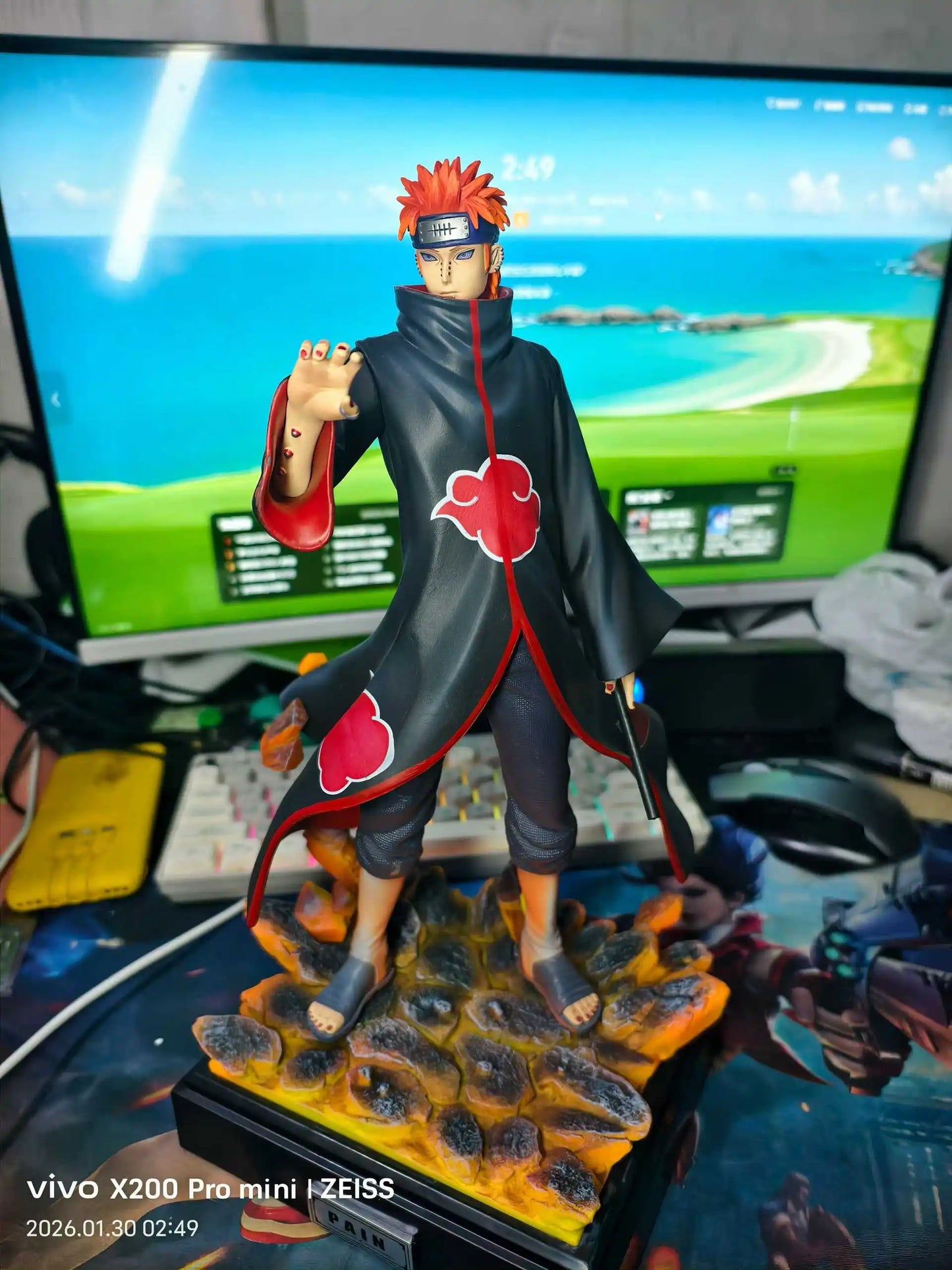 Figura Pain - Naruto Shippuden | Líder Akatsuki 33cm