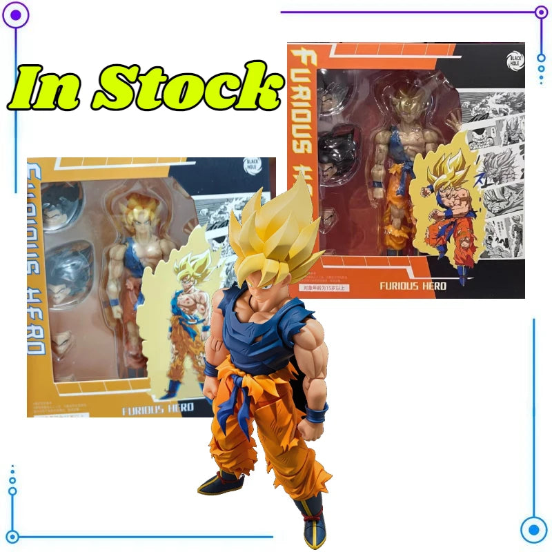 Figura Son Goku Super Saiyan - Dragon Ball | Furious Hero (Black Hole)