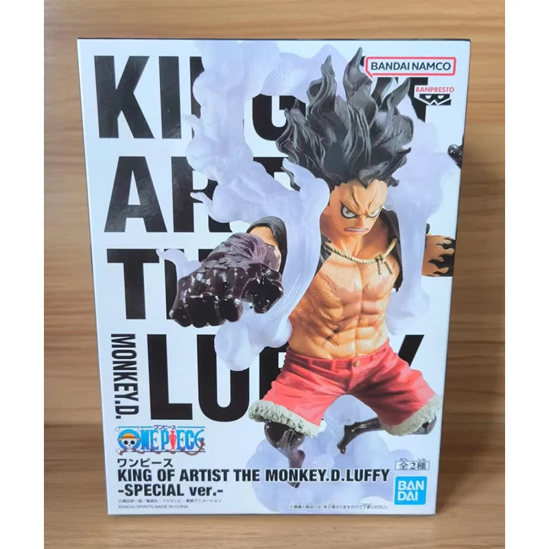 Original en Stock Banpresto Koa rey del artista equipo especial de una pieza cuarto mono D Luffy figura modelo juguetes en caja regalo genuino
