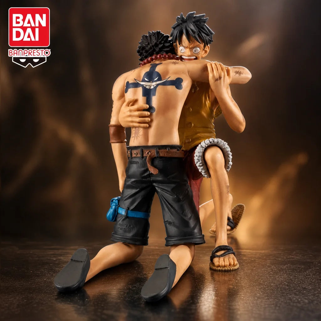 Figura Portgas D. Ace y Monkey D. Luffy - One Piece | Banpresto Dramatic Showcase 12cm