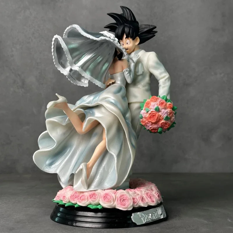 Figura Goku y Chichi - Dragon Ball | Goku y Chichi en versión boda 31cm