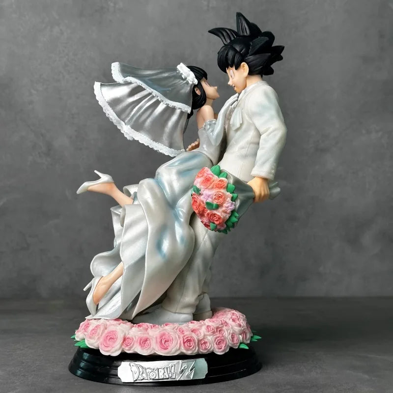 Figura Goku y Chichi - Dragon Ball | Goku y Chichi en versión boda 31cm