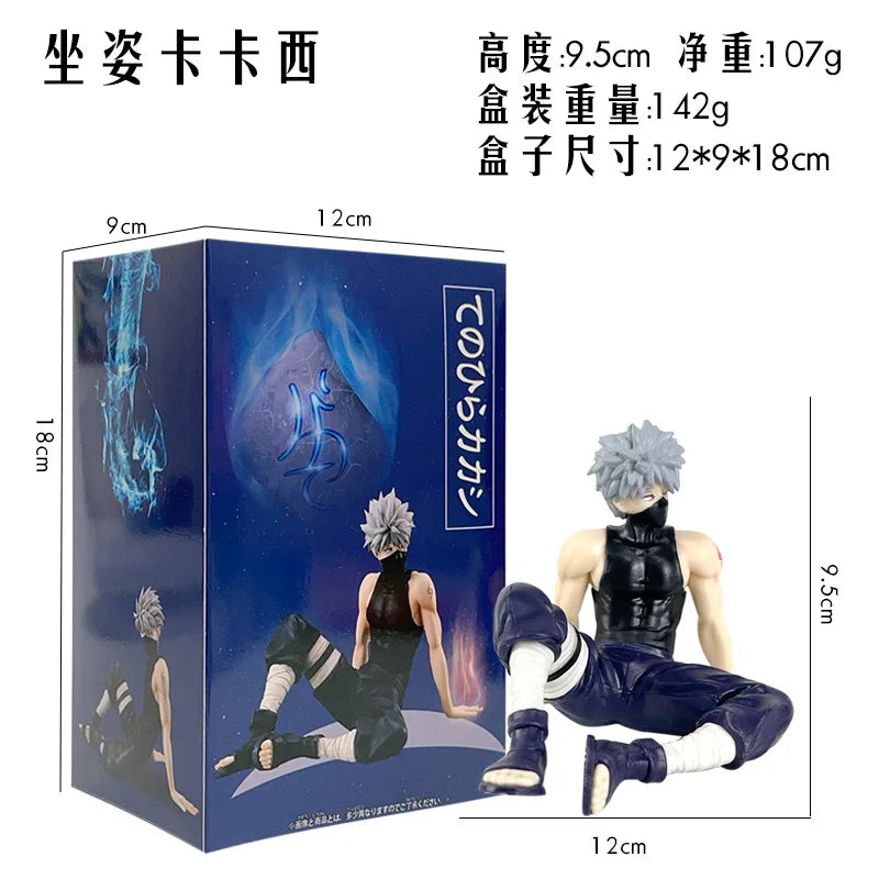 Figura Kakashi Hatake - Naruto Shippuden | Postura Sentada con Estrellas 9cm