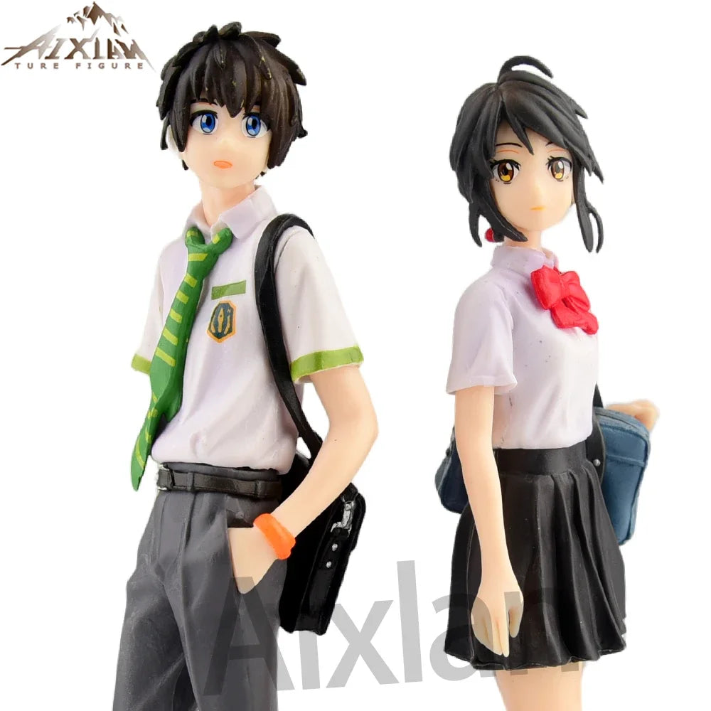 Figuras Your Name y Weathering With You - Makoto Shinkai | Taki, Mitsuha, Hodaka, Hina 20cm