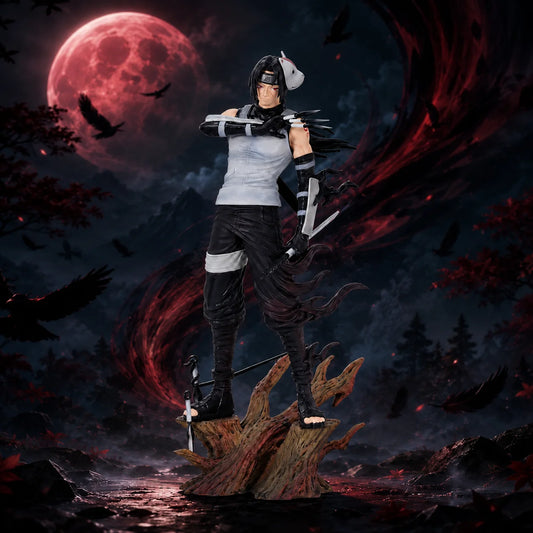 Figura Itachi Uchiha - Naruto Shippuden | ANBU con Kunais y Mascara 25cm