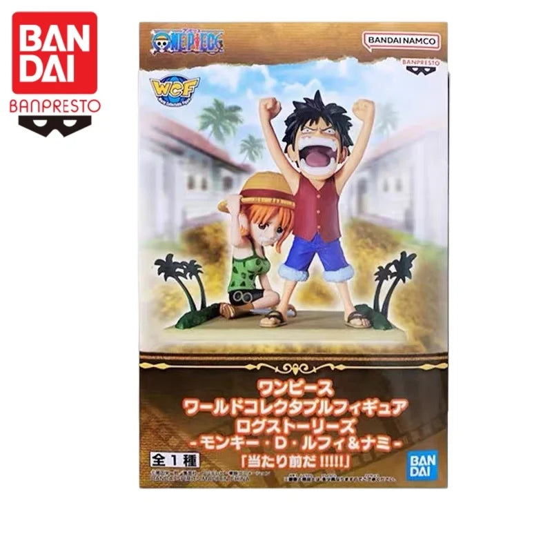 Figura Monkey D. Luffy y Nami - One Piece | Banpresto WCF Log Stories 7cm