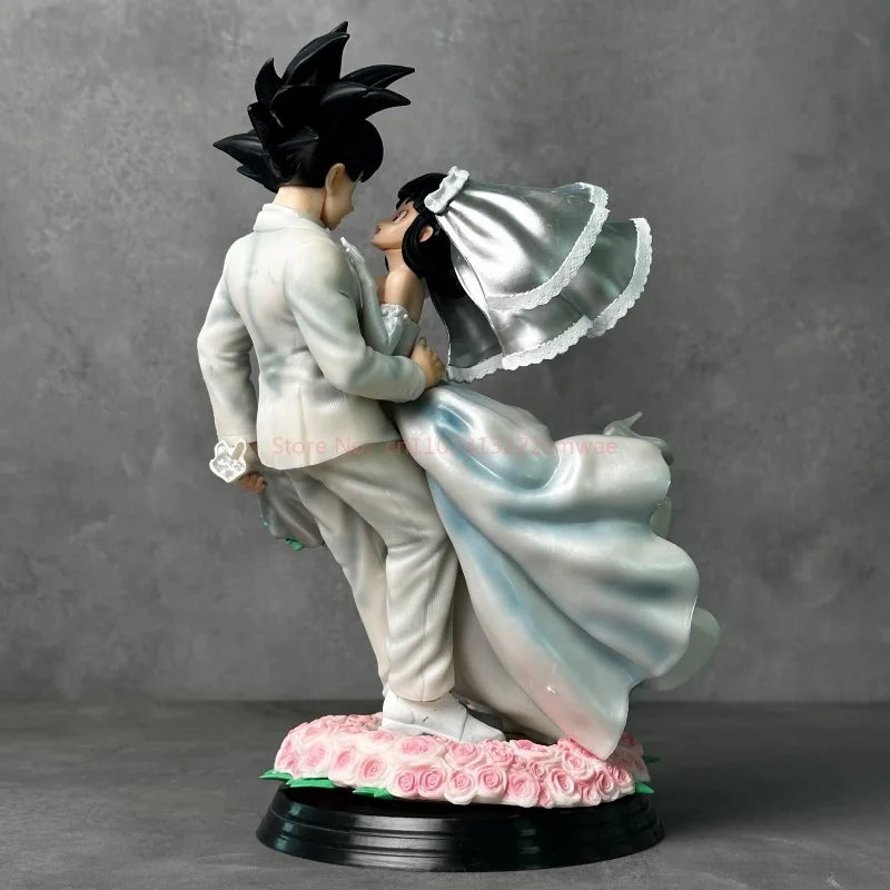 Figura Goku y Chichi - Dragon Ball | Goku y Chichi en versión boda 31cm