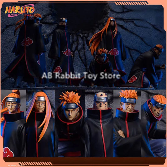 Pack 6 Figuras Akatsuki - Naruto Shippuden | Itachi, Madara, Konan 37cm