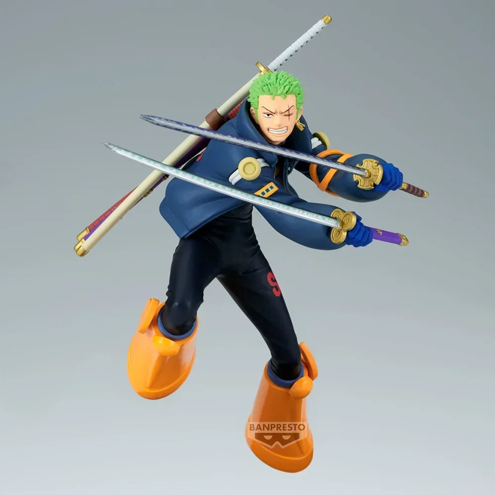 Figura Roronoa Zoro - One Piece | Zoro en pose de combate, colección Battle Record 16cm