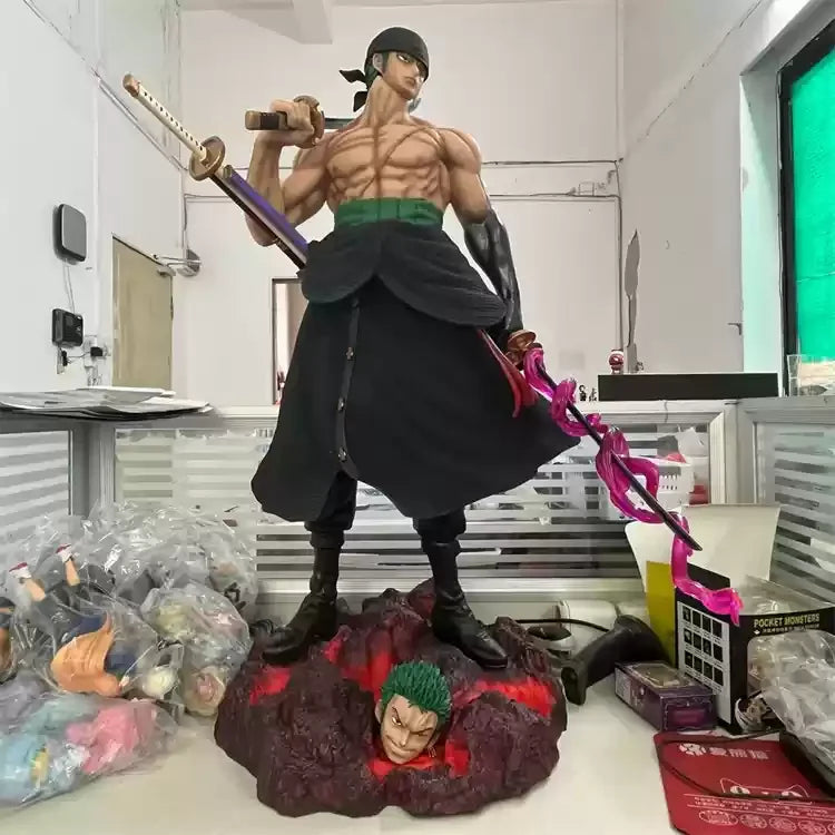 Figura Roronoa Zoro - One Piece | Estatua GK 73cm
