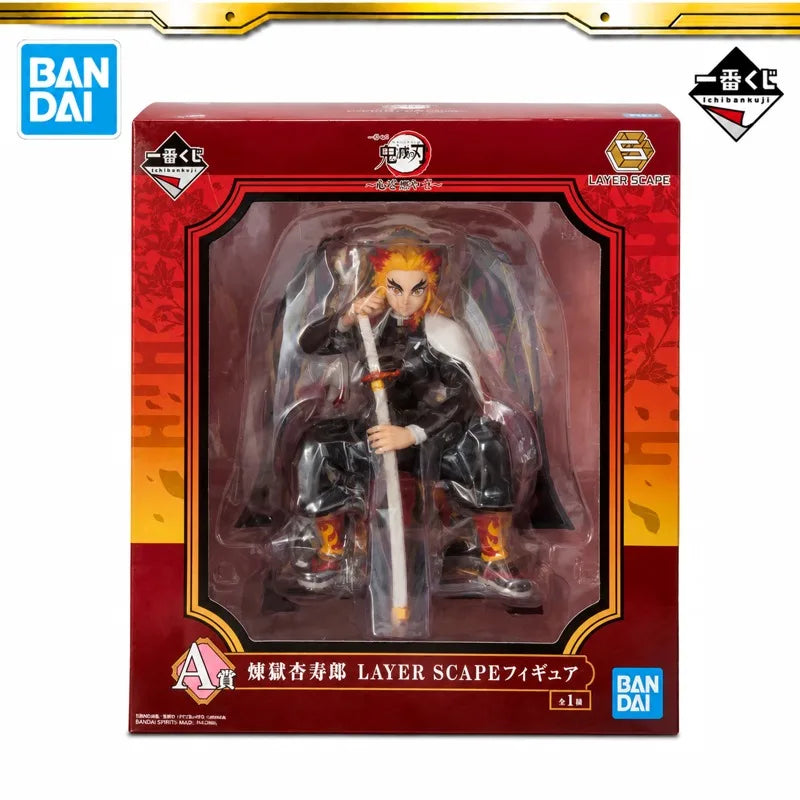 Figura Kyojuro Rengoku - Demon Slayer | Bandai Ichiban Kuji premio A Layer Scape 19cm