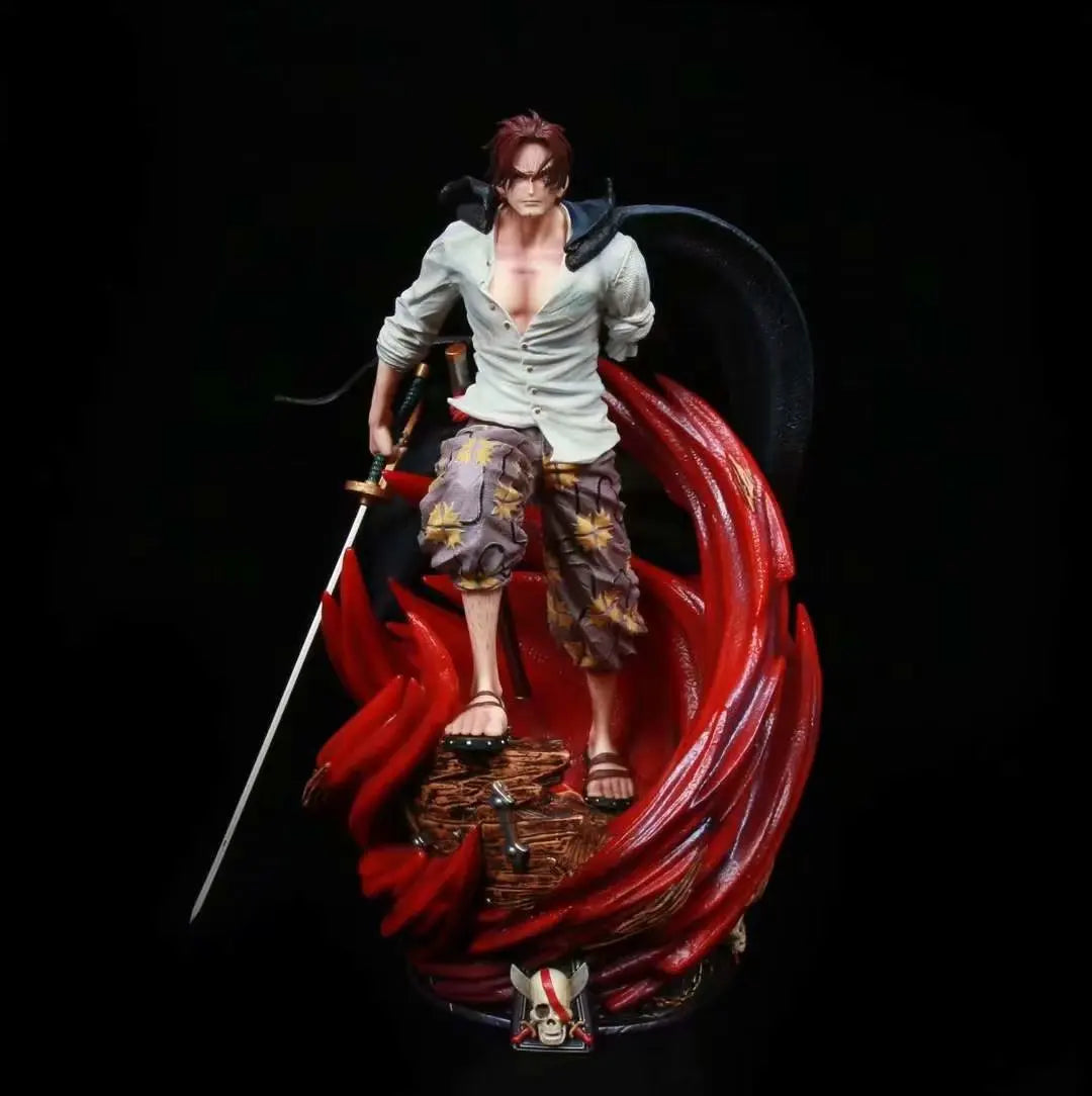 Figura Shanks Pelo Rojo - One Piece | Estatua GK 36cm
