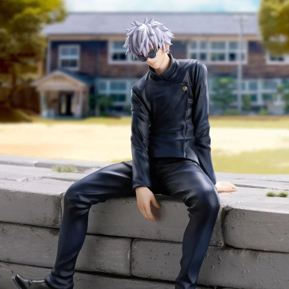Figura de Anime JJK de 14cm, figura de acción de Gojo sentado, Geto Suguru, modelo de colección de PVC, adornos de escritorio, juguetes para niños, regalos