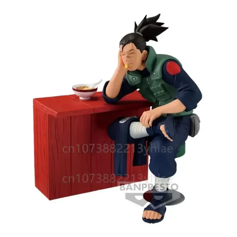 En Stock Original Bandai Banpresto Naruto Uzumaki Naruto Umino Iruka tiempo precioso en Ichiraku Ramen modelo de figuras de acción Juguetes