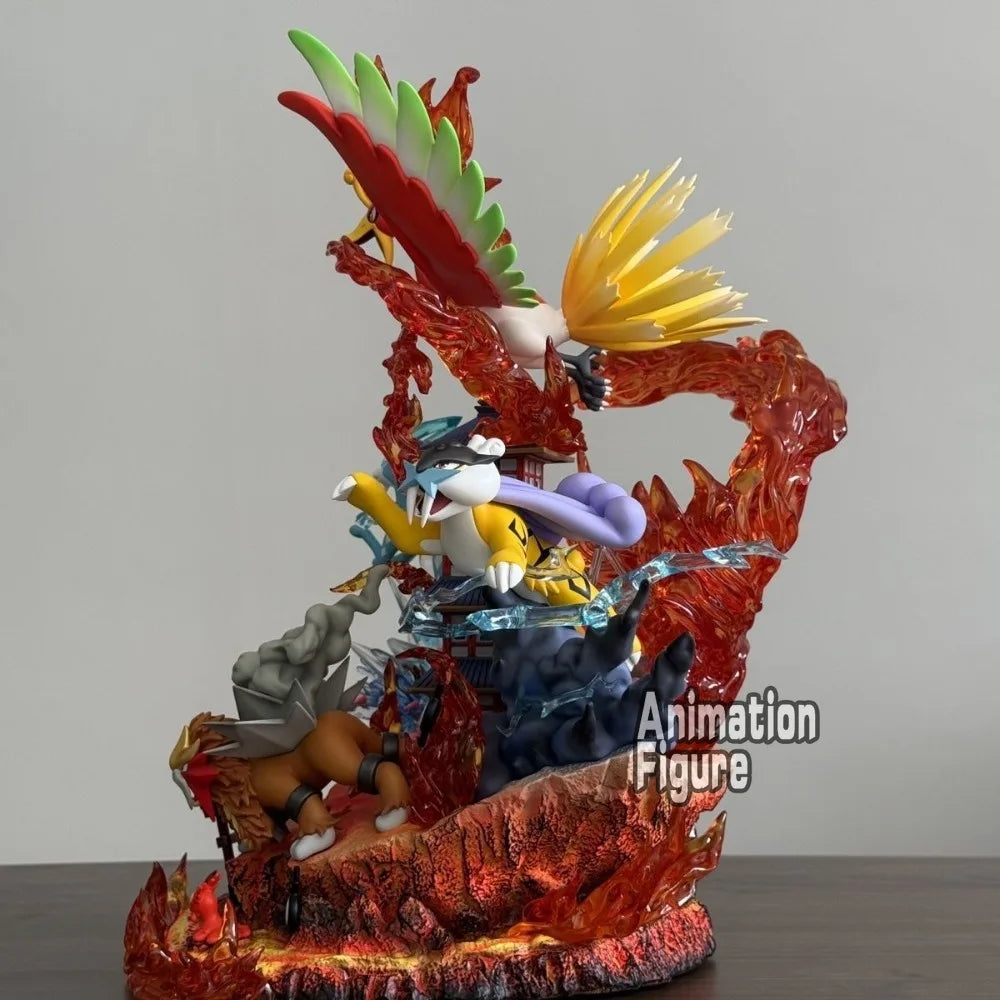 Figura Raikou, Suicune, Entei y Ho-Oh - Pokémon | 38cm