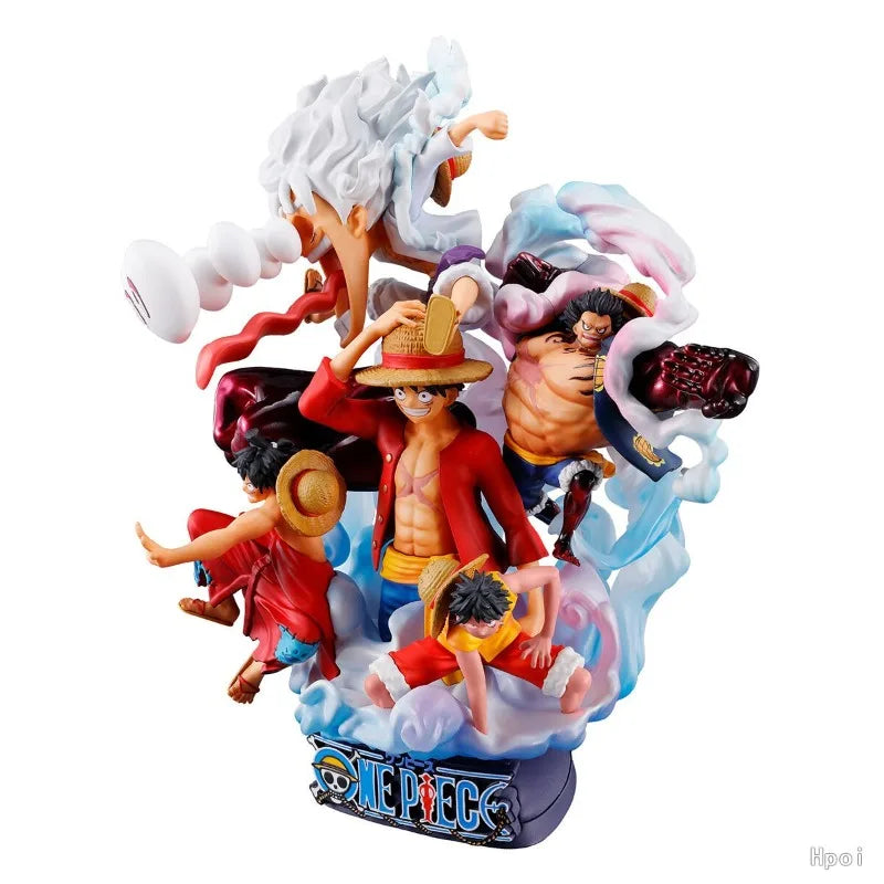 Figura Monkey D. Luffy LOGBOX RE BIRTH 02 - One Piece | MegaHouse PETITRAMA 15cm