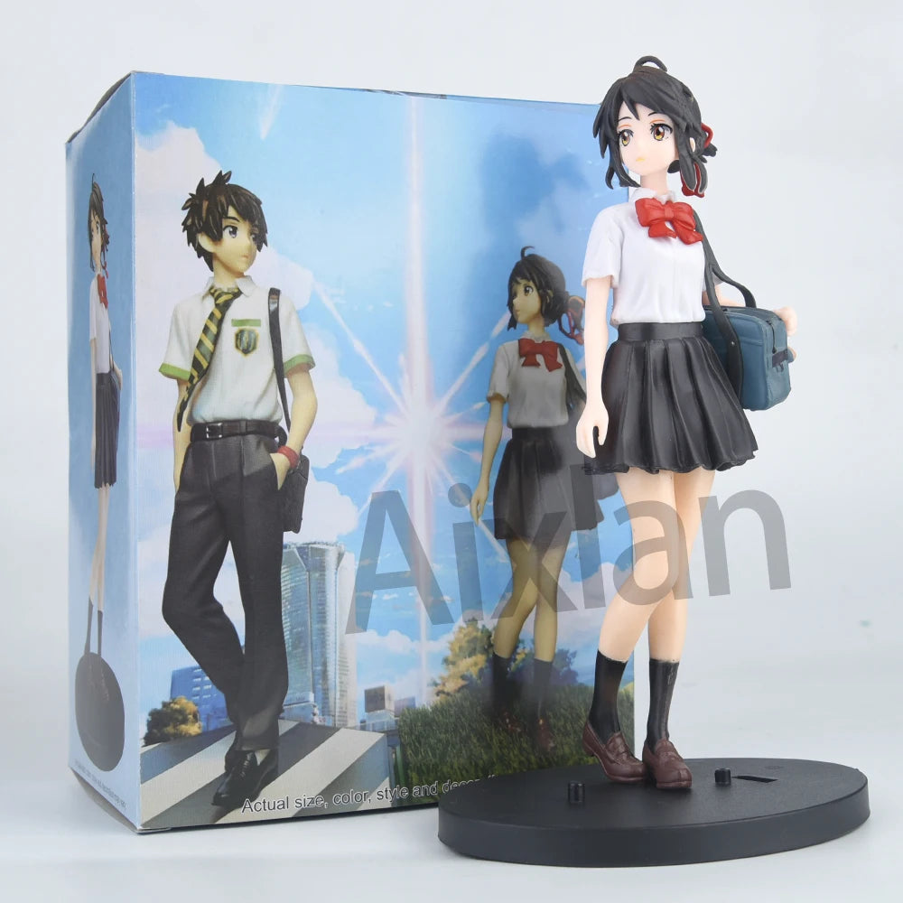 Figuras Your Name y Weathering With You - Makoto Shinkai | Taki, Mitsuha, Hodaka, Hina 20cm