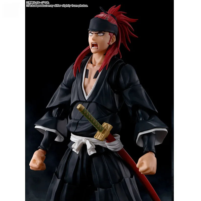 Bandai Original figura Bleach modelo Kit figuras de Anime SHF Abarai Renji colección figura de acción modelo niños juguetes regalos