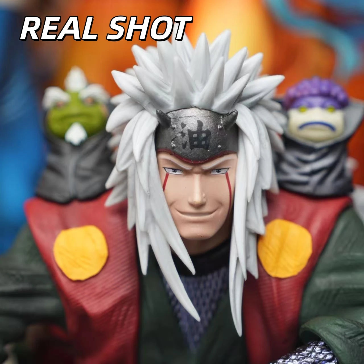Figura Jiraiya - Naruto Shippuden | HY Studio Pose Sentada Doble Cabeza