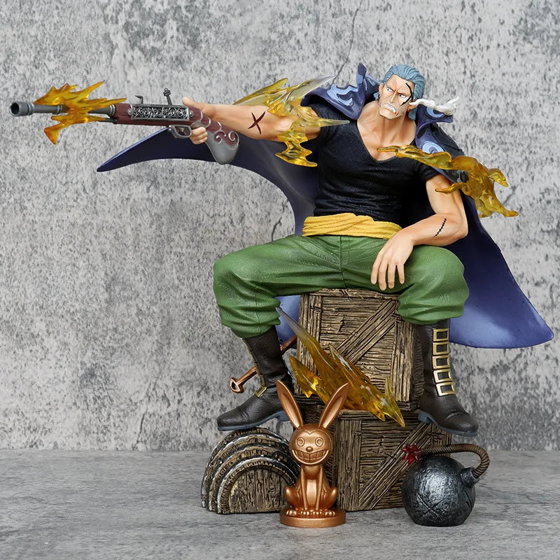 Figura Ben Beckman Versión Batalla - One Piece | Pose Sentado con Rifle