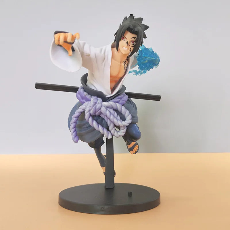 Figuras de acción de Naruto Sasuke, juguetes de 20CM, colección de figuras de PVC de dibujos animados de Uchiha, decoración de escritorio, modelo de muñecas, regalos de cumpleaños
