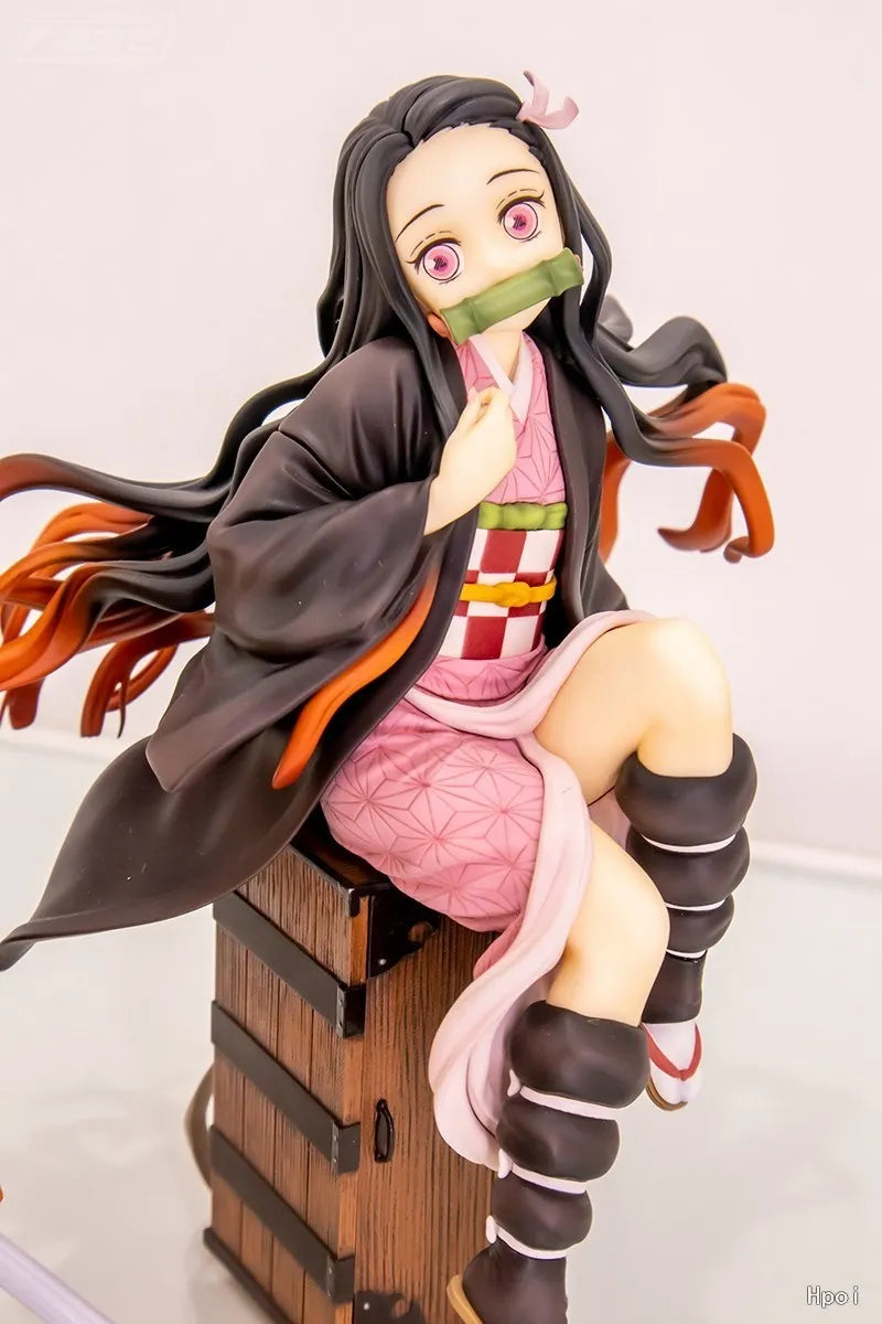 Figura Nezuko Kamado - Demon Slayer | Sentada 15cm
