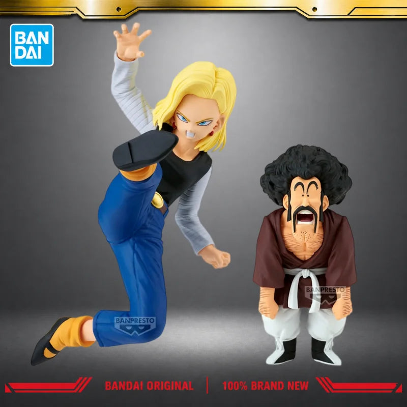 Set Figuras Androide 18 y Mr. Satán - Dragon Ball Z | Banpresto Match Makers 11cm